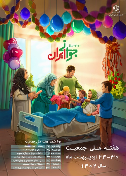 هفته ملي جمعيت با شعار "سهم من از جواني ايراني؟" نامگذاري شد 1 1402